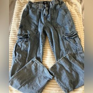 Simply society Color:Blue Cargo  boyfriend jeans